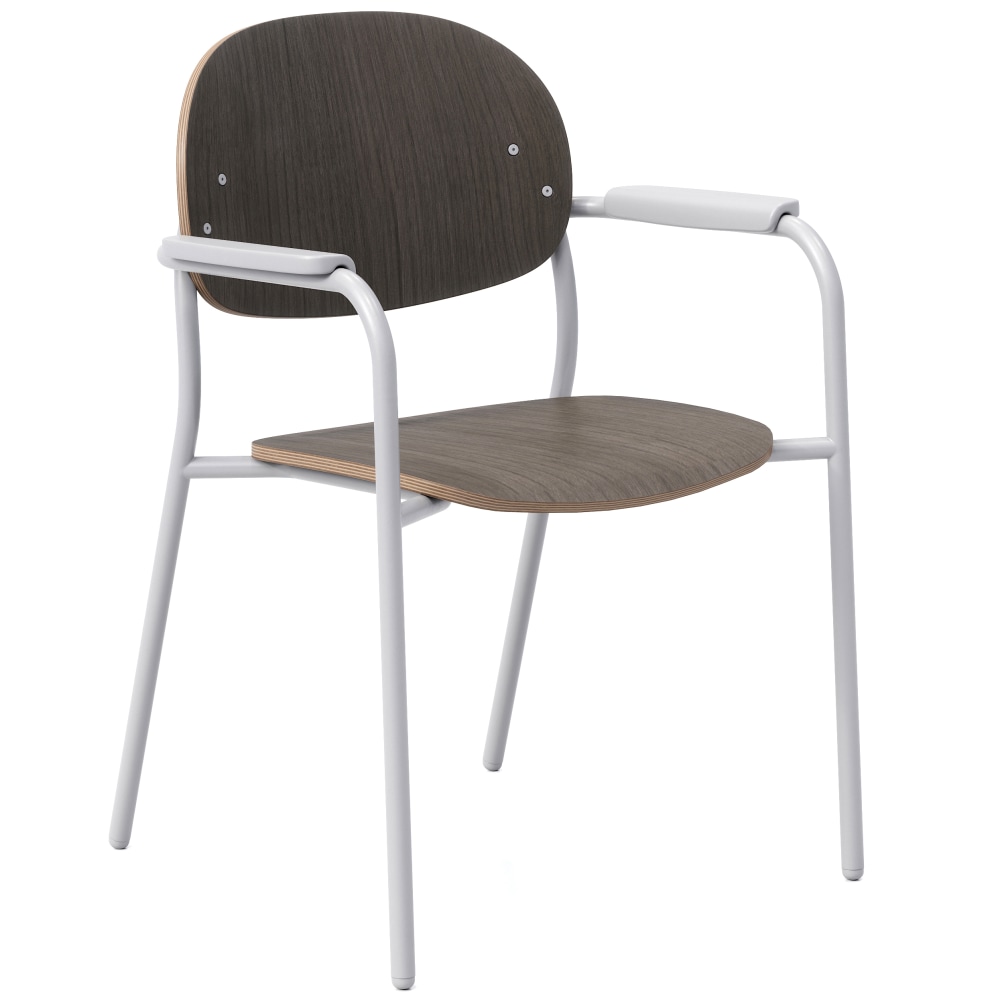 KFI Studios Tioga Guest Chair With Arms, Dark