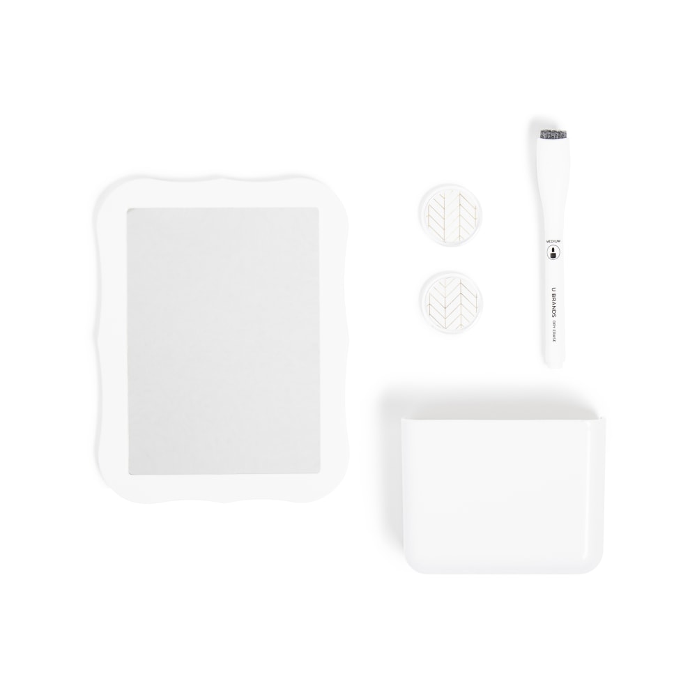 U Brands® U-Eco Magnetic Locker Accessory Kit, White,