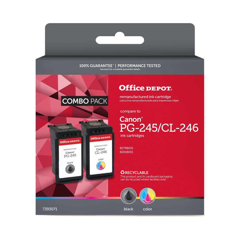 Office Depot® Brand Remanufactured Black And Tri-Color Ink