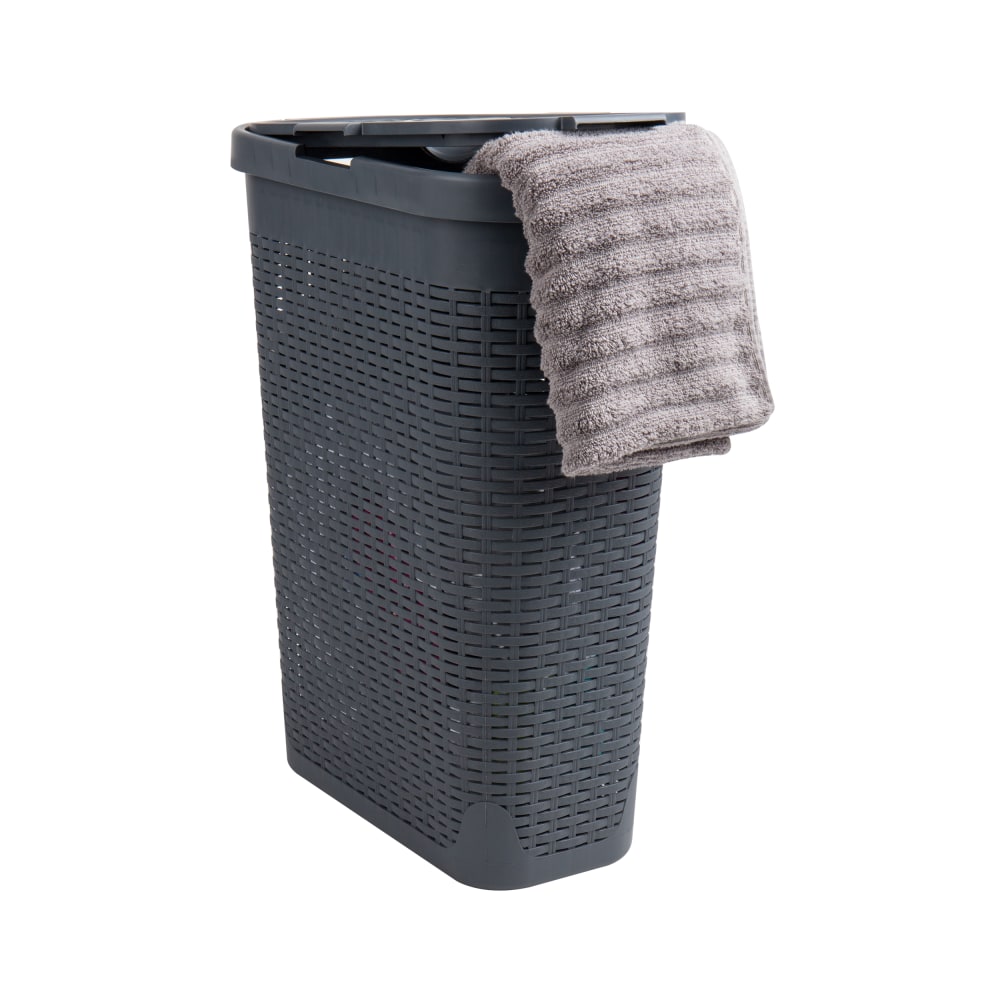 Mind Reader 40L Slim Laundry Hamper Clothes Basket
