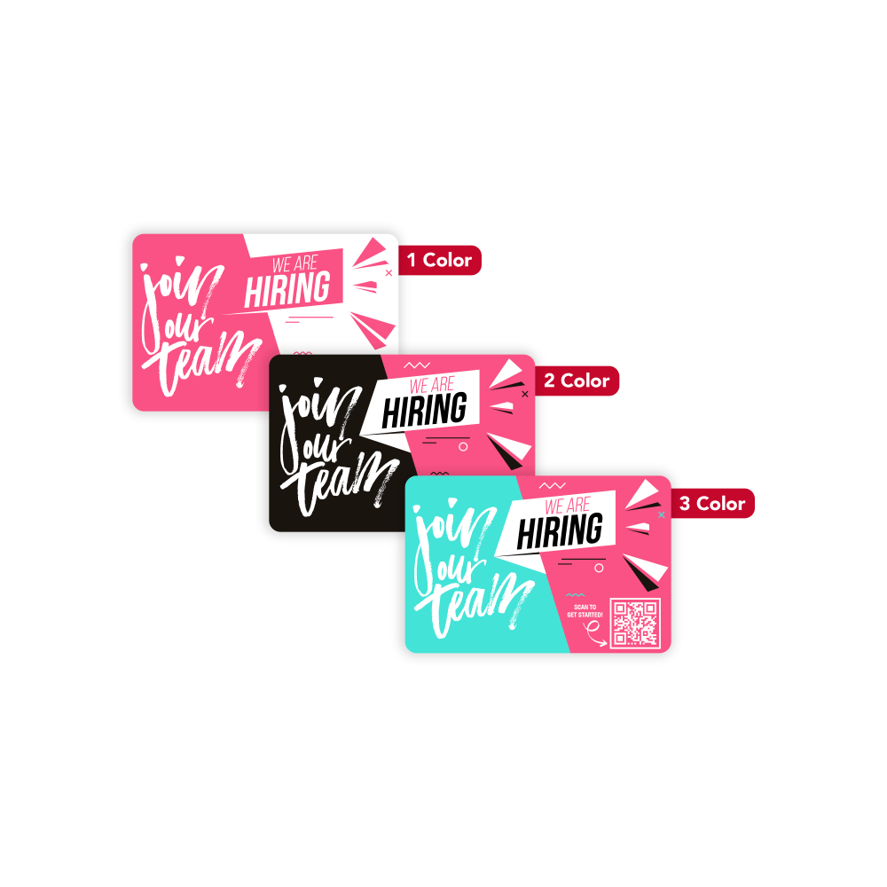 1, 2 Or 3 Color Custom Printed Labels