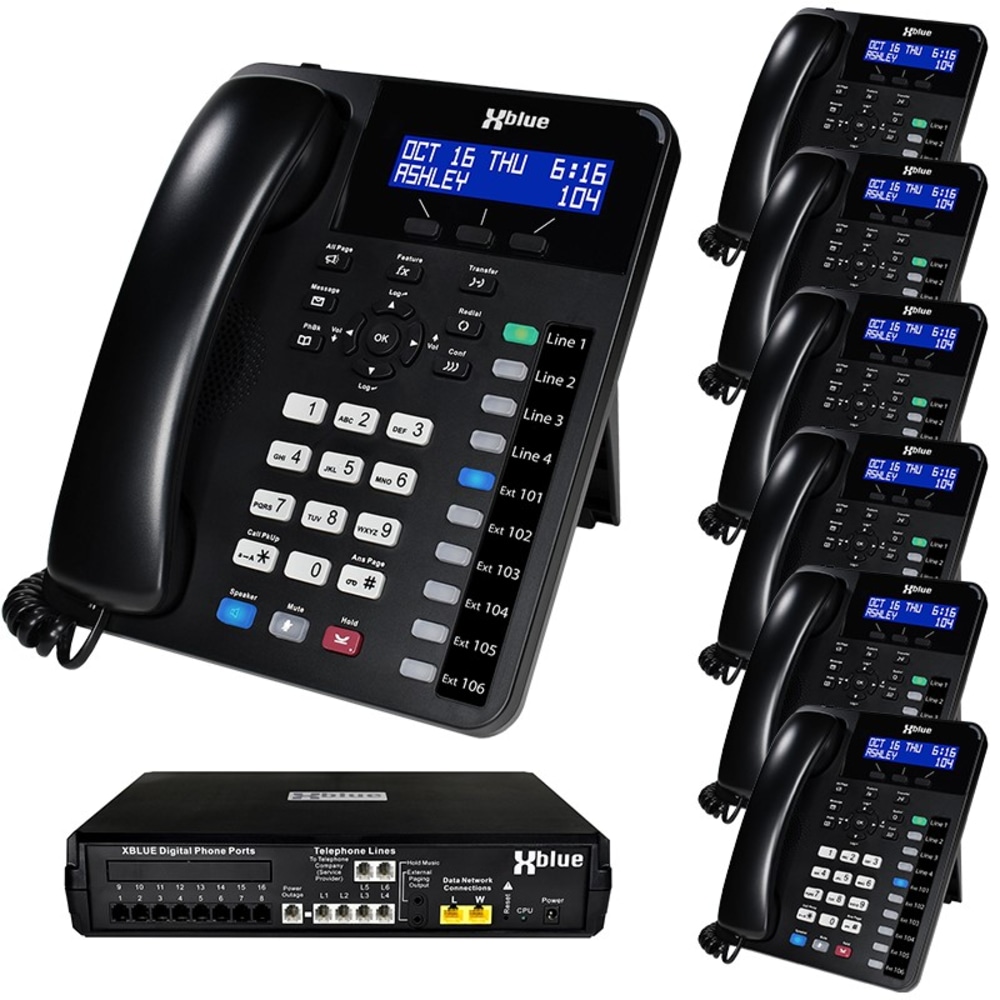 XBLUE X16 Plus Phone System Bundle With 7
