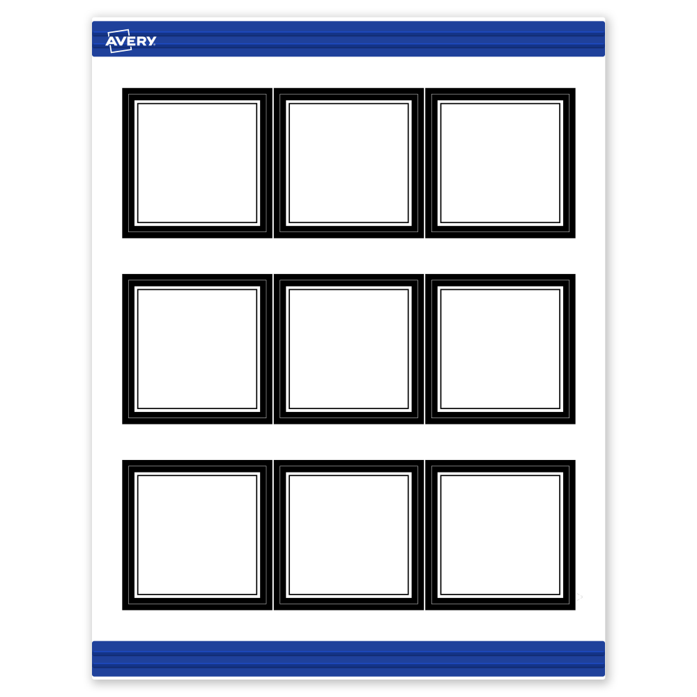 Avery® Printable Cards With Sure Feed® Technology, 2-1/2"