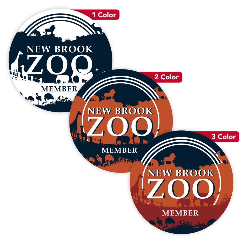 1, 2 Or 3 Color Custom Printed Labels