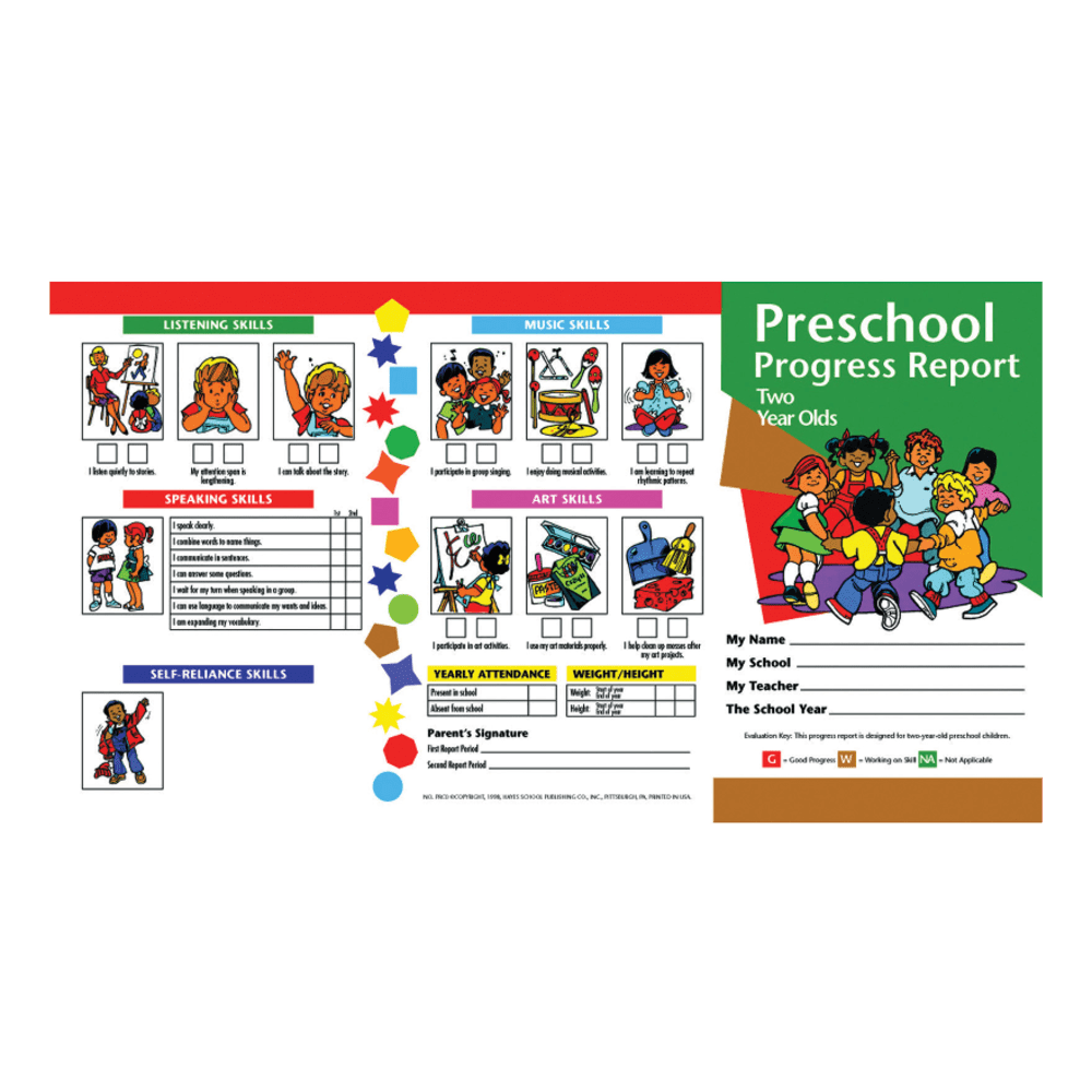 Hayes Preschool Progress Report Cards, Age 2, 10