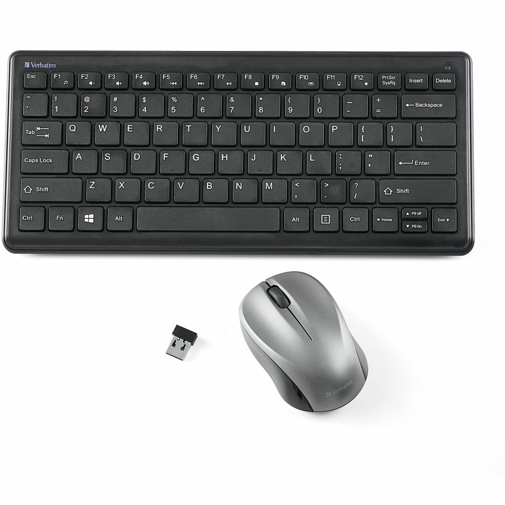 Verbatim Silent Wireless Compact Keyboard and Mouse -