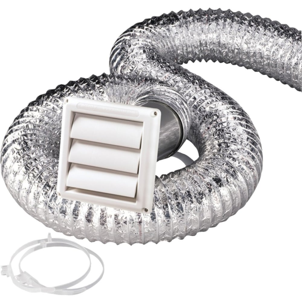 Deflecto SK8WF Supurr-Flex Dryer Vent Kit, 8ft -