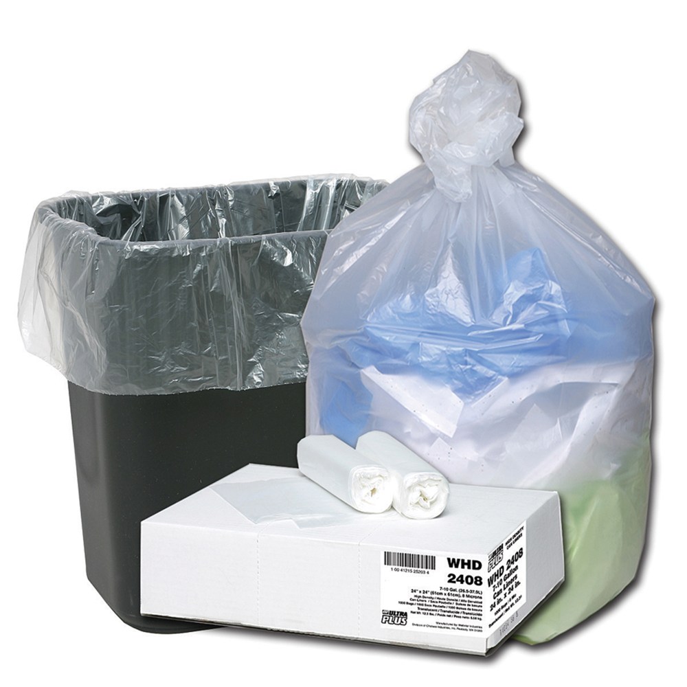 Webster® Ultra Plus 8 mil Trash Bags, 10
