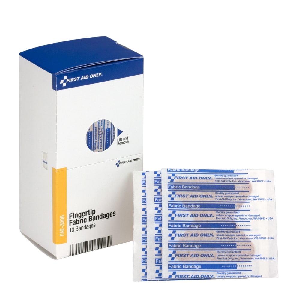 First Aid Only? Fingertip Fabric Bandages, 2" x