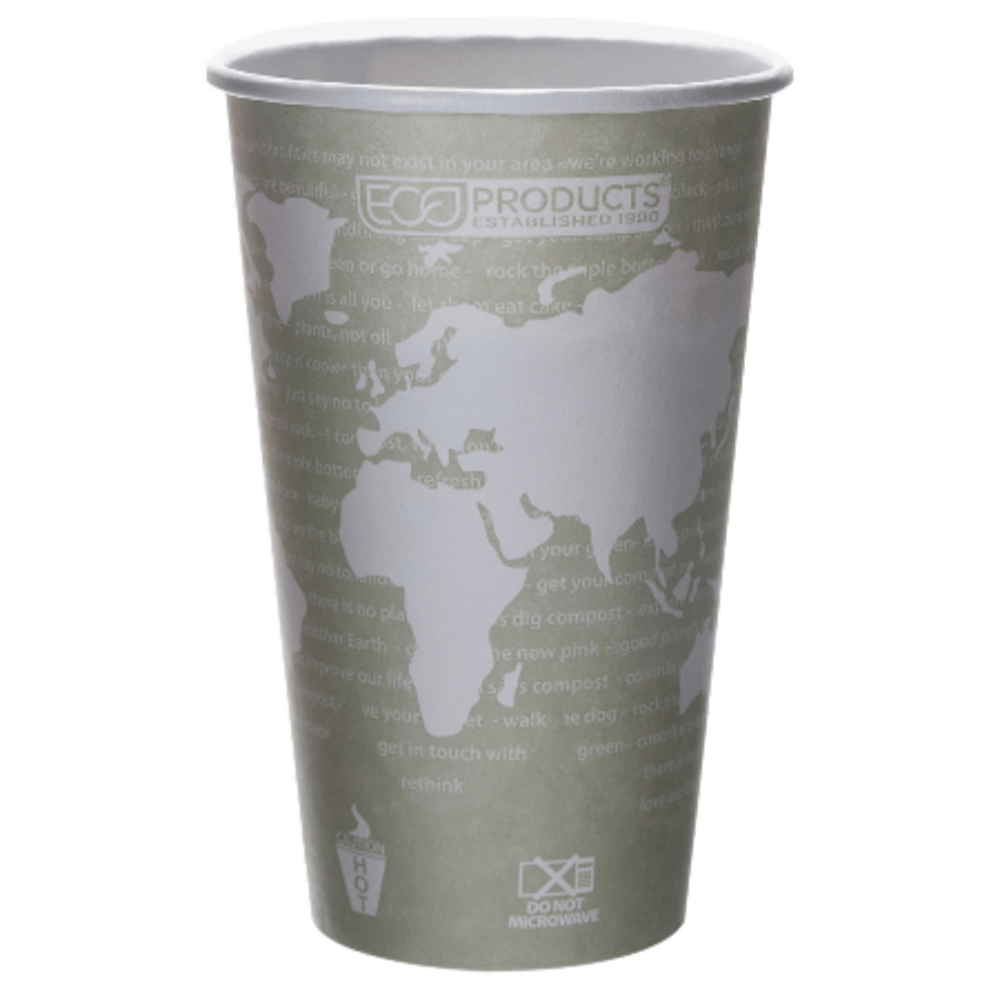 Eco-Products World Art Hot Beverage Cups, 16 Oz,