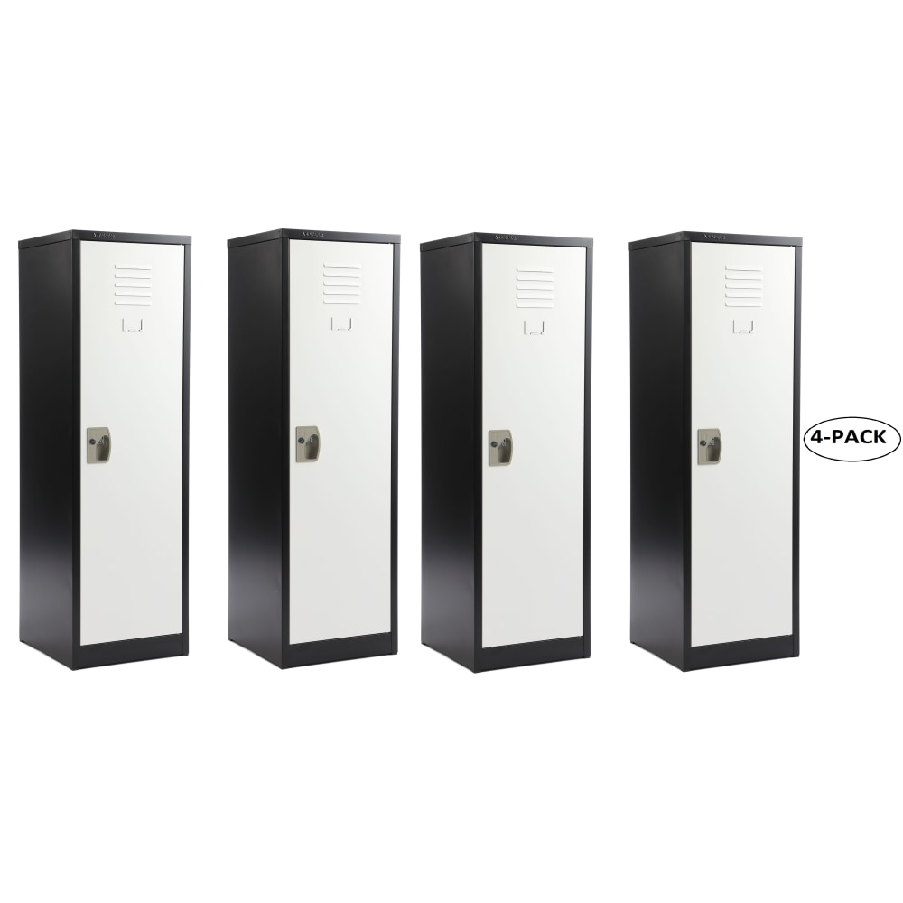 Alpine AdirOffice Kids’ 1-Tier Steel Lockers, 48”H x