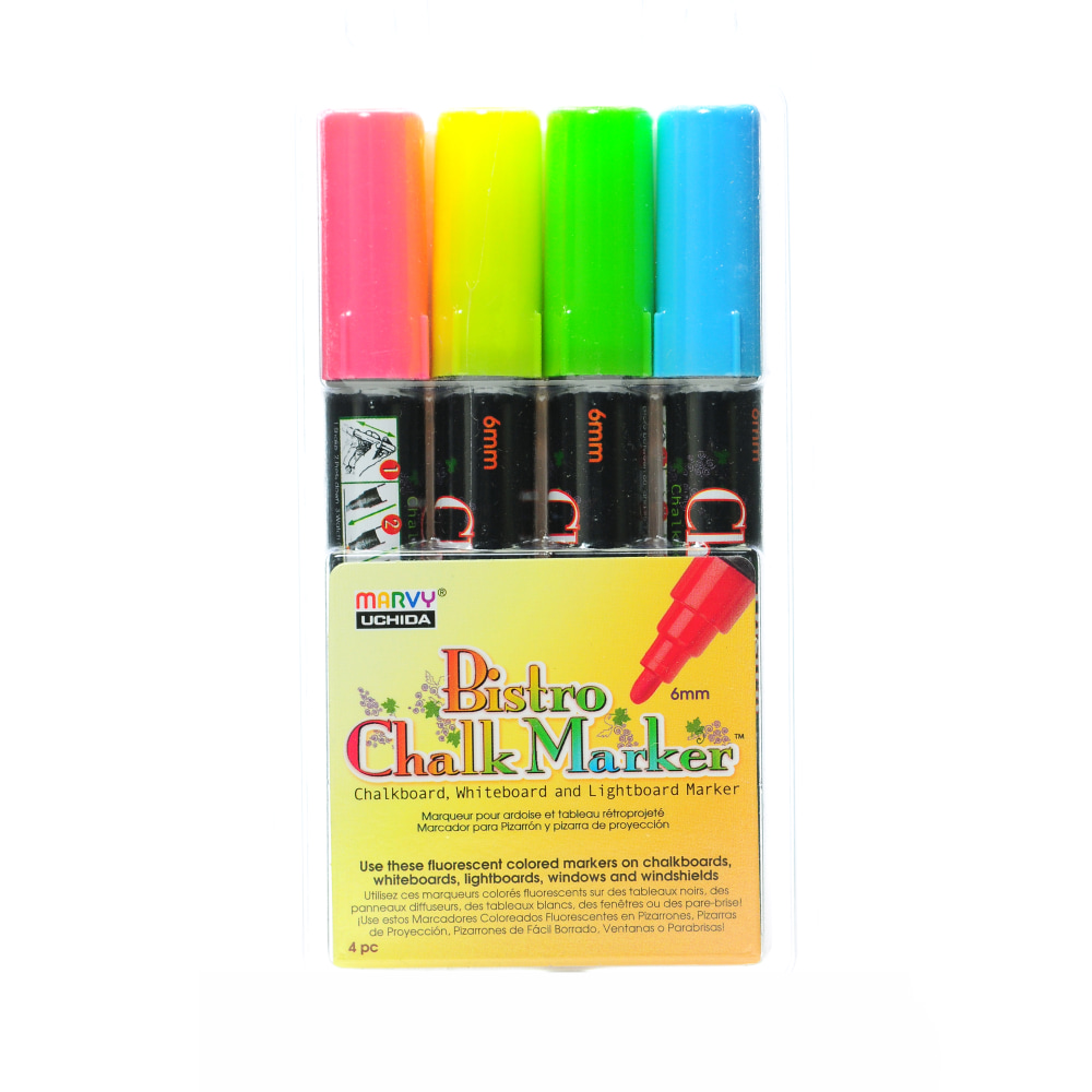 Marvy® Uchida Bistro Chalk Markers, 4 Markers Per