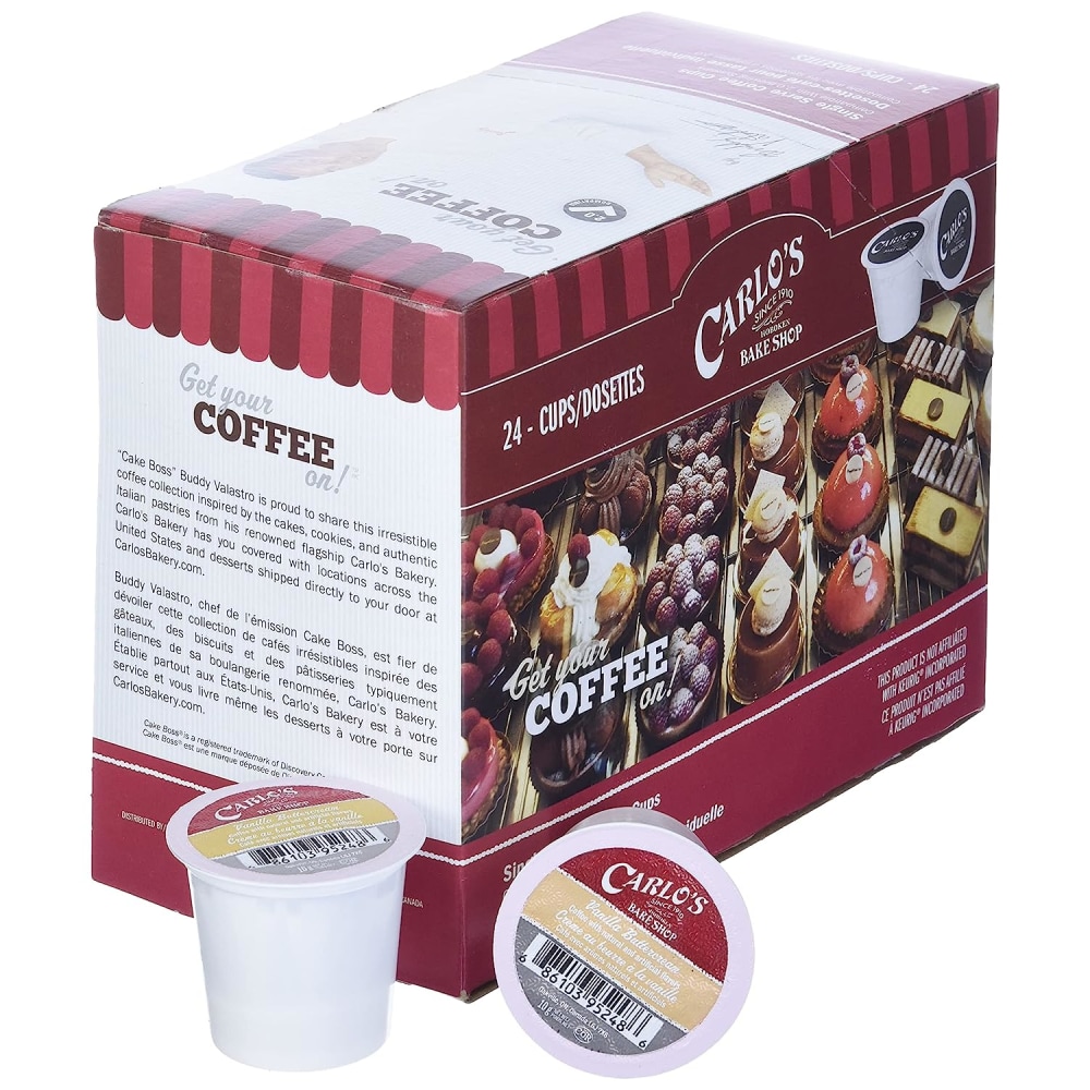 Cake Boss Single-Serve K-Cup Coffee, Vanilla Buttercream, Box