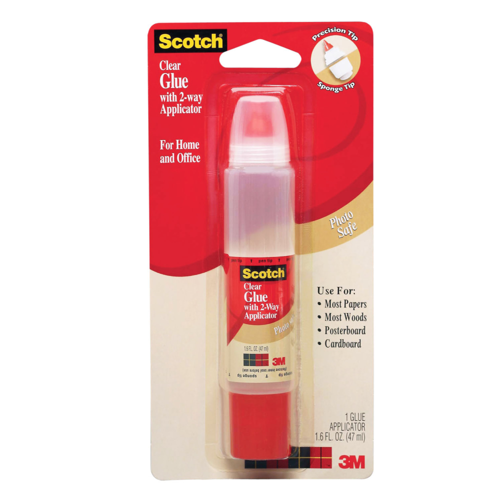Scotch® Glue With 2-Way Applicator, 1.6 Oz