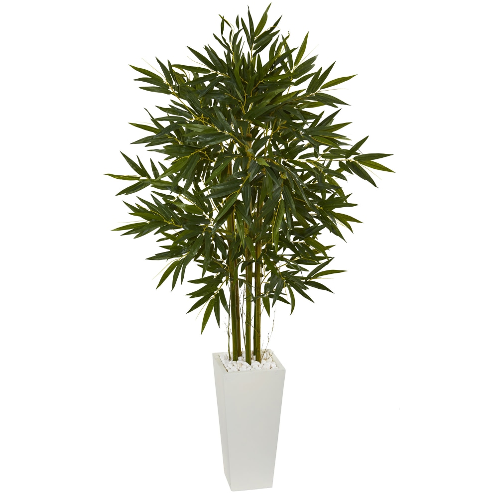 Nearly Natural 6&#x27;H Bamboo Artificial Tree With Tower