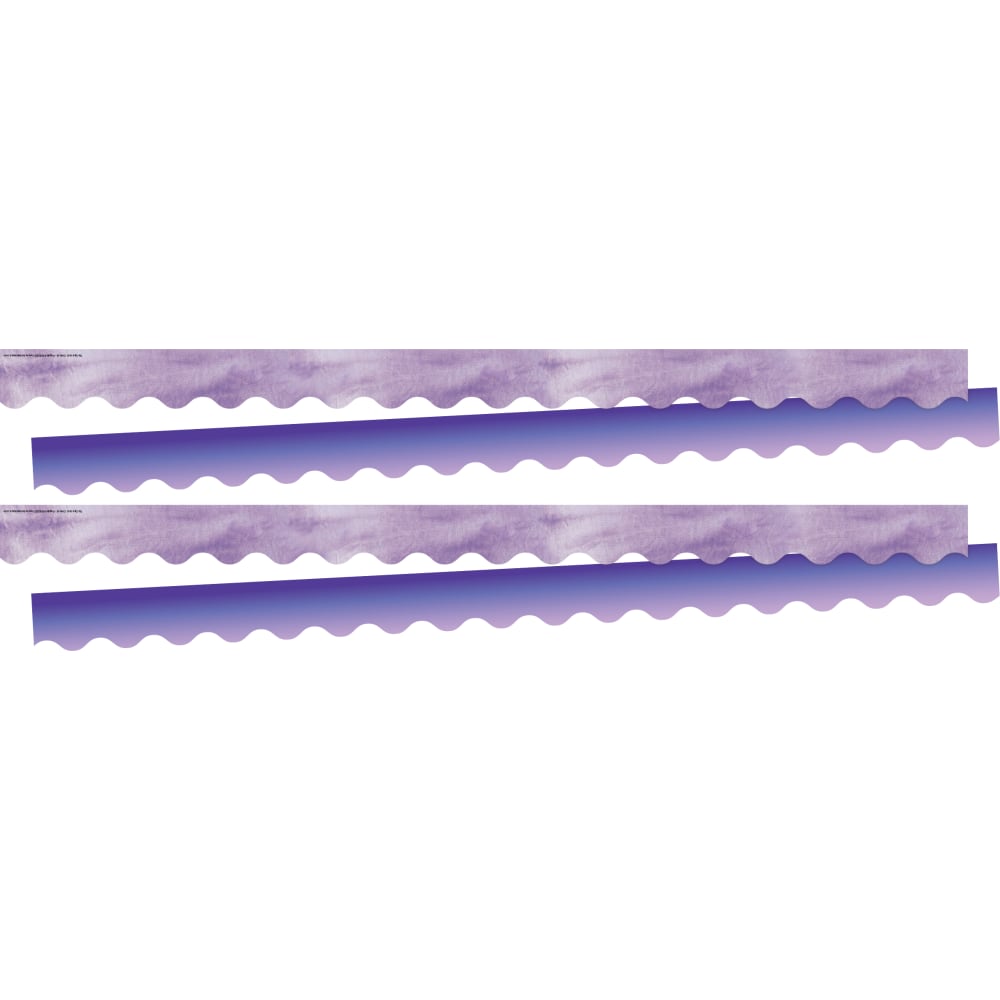 Barker Creek Double-Sided Scalloped-Edge Border Strips, Purple