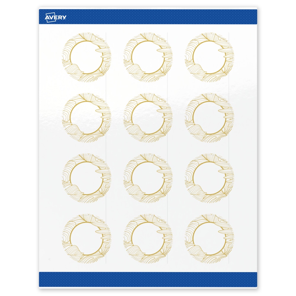 Avery® Printable Labels With Sure Feed® Technology, S00-EVY,