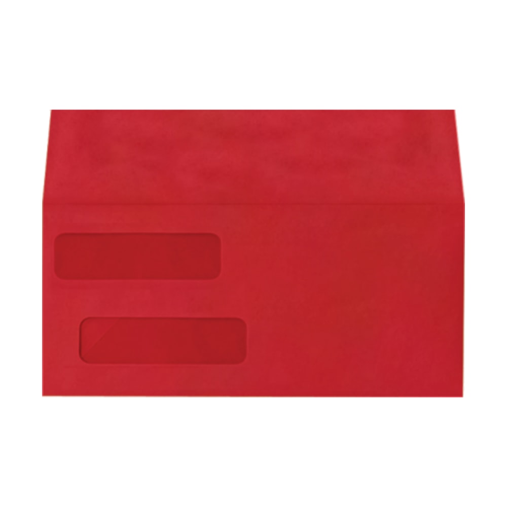 LUX #10 Invoice Envelopes, Double-Window, Peel & Press