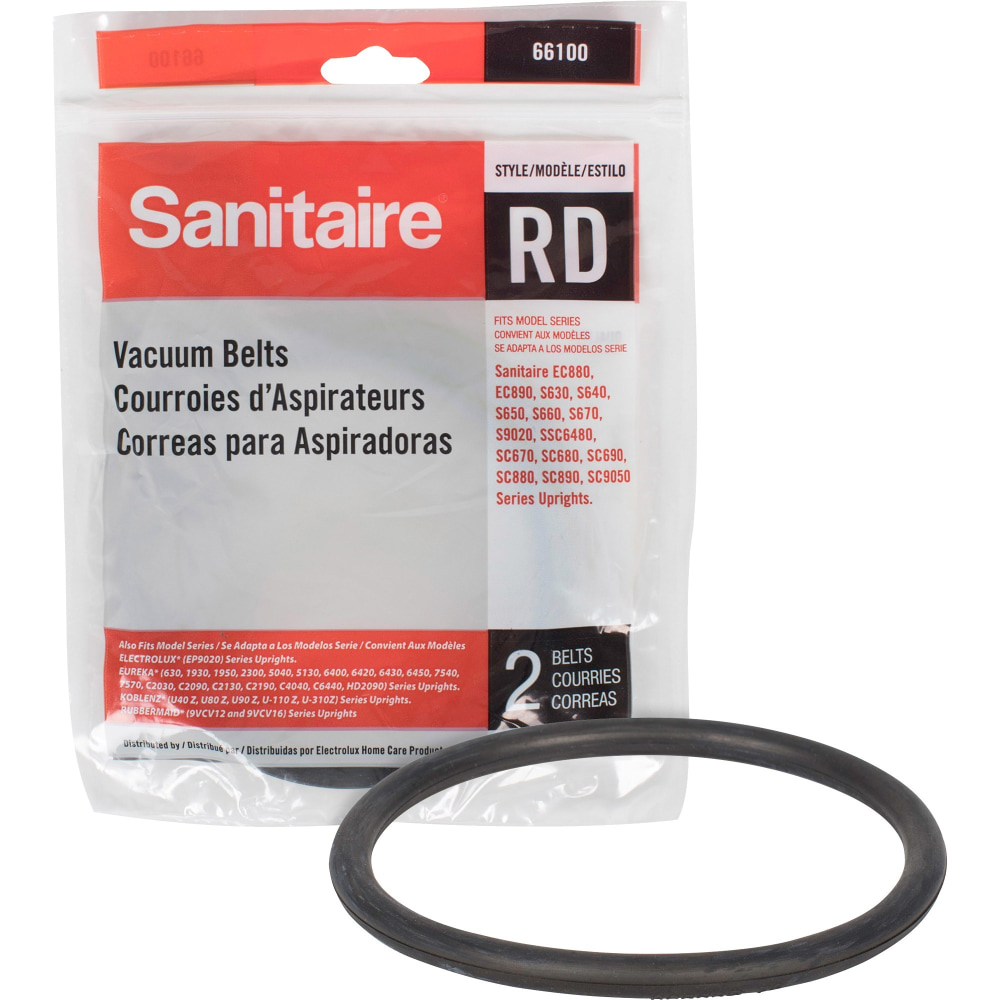 Sanitaire Style RD Vacuum Belts, 1/2" x 8",