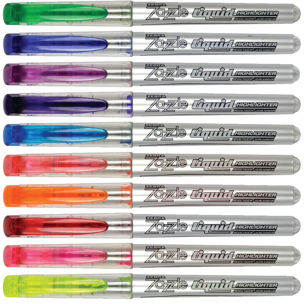 Zebra® Pen Zazzle Brights All-Purpose Highlighters, Pack Of