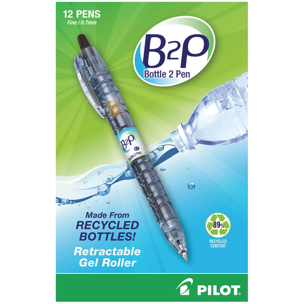 Pilot® "Bottle to Pen" B2P Retractable Gel Pens,