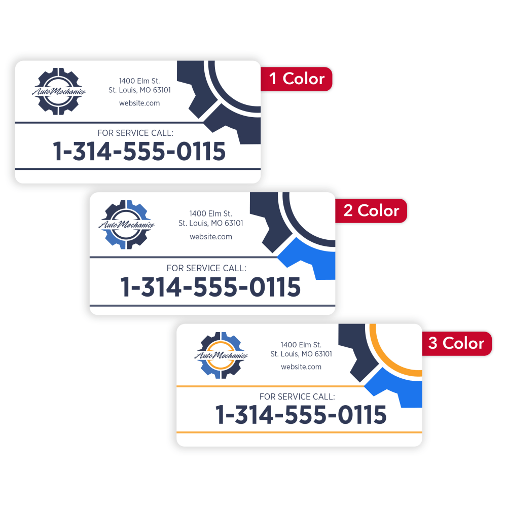Custom Printed Outdoor Weatherproof 1, 2, or 3