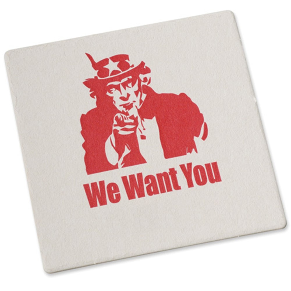 Coaster 3 1/2" Square Puplboard