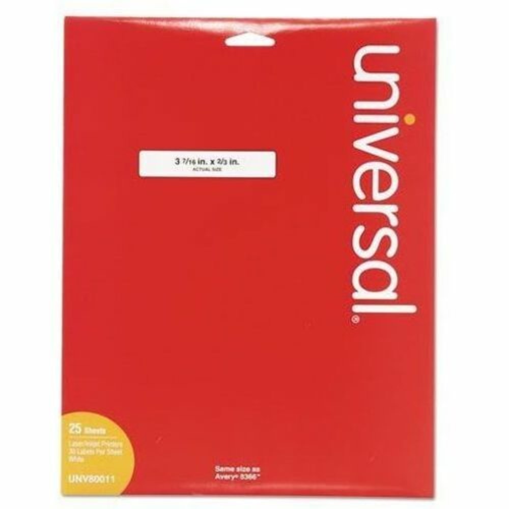 Universal File Folder Label - 21/32" Width x