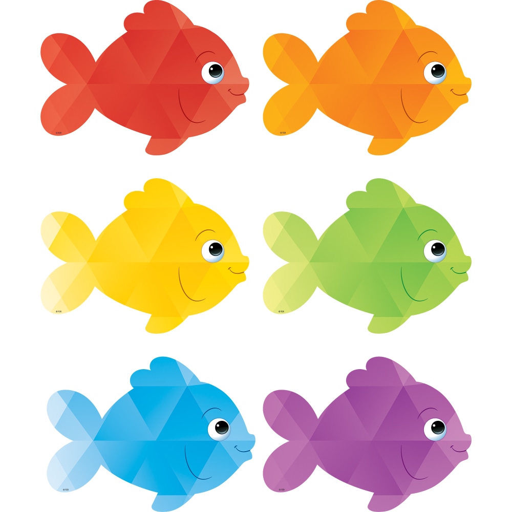Teacher Created Resources Accents, Colorful Fish, Multicolor,