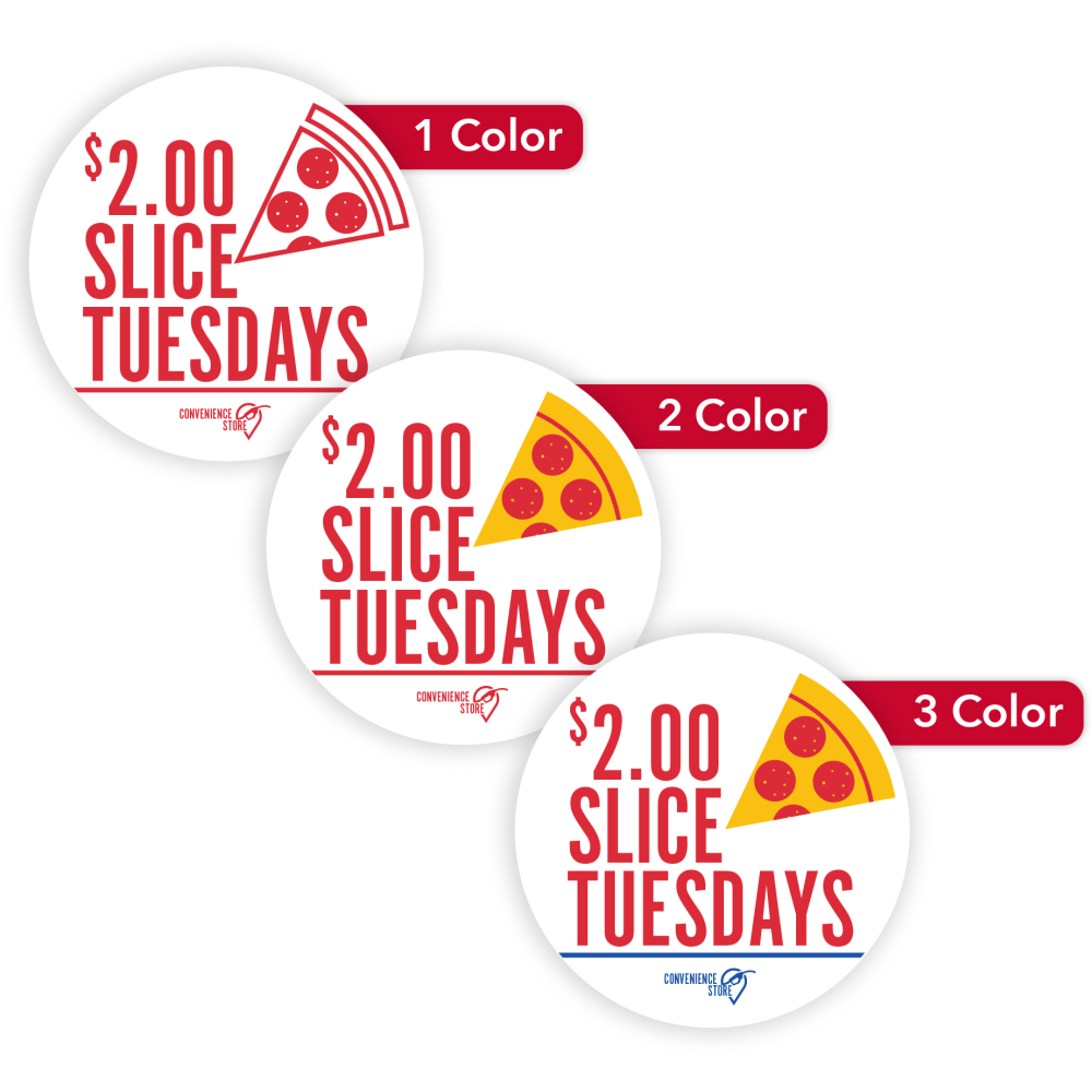 Custom Printed Outdoor Weatherproof 1-, 2- Or 3-Color