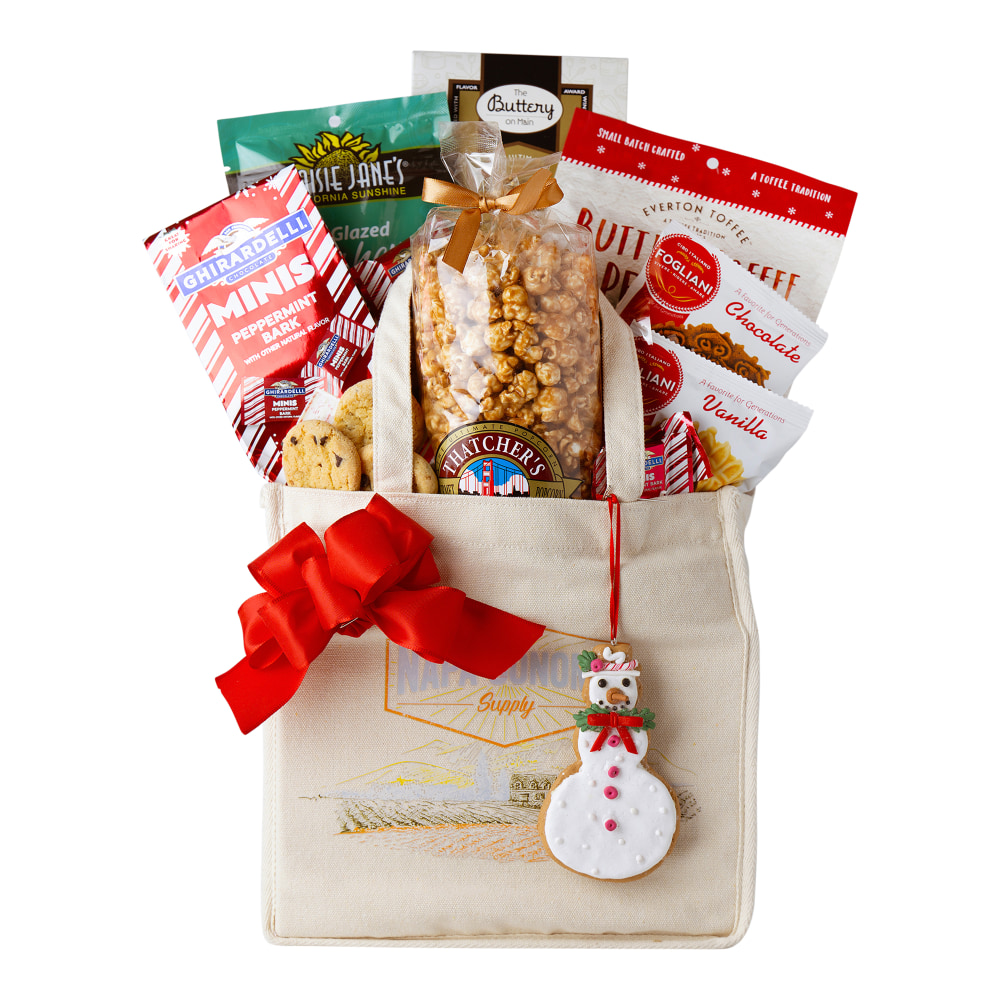 Napa Sonoma Supply Holiday Gift Treat Bag, Frosty