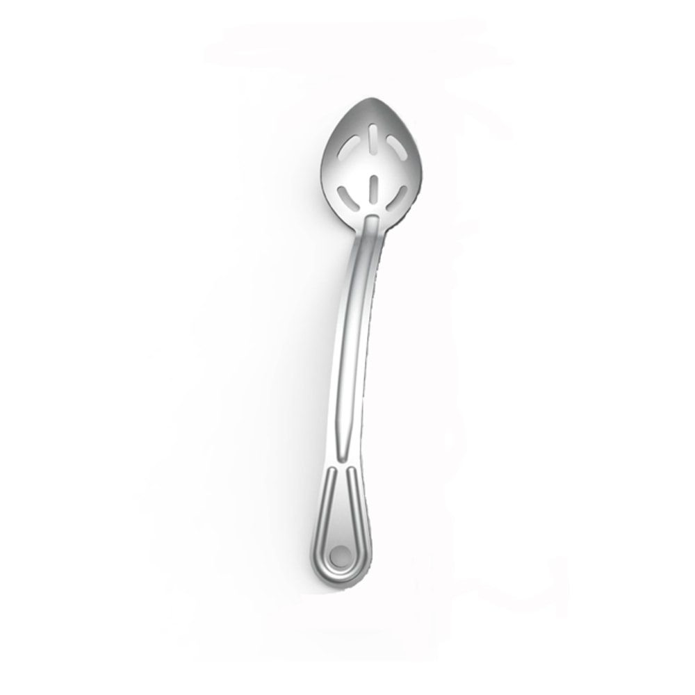 Hoffman Browne Serving Spoons, Slotted, 13", Silver, Pack