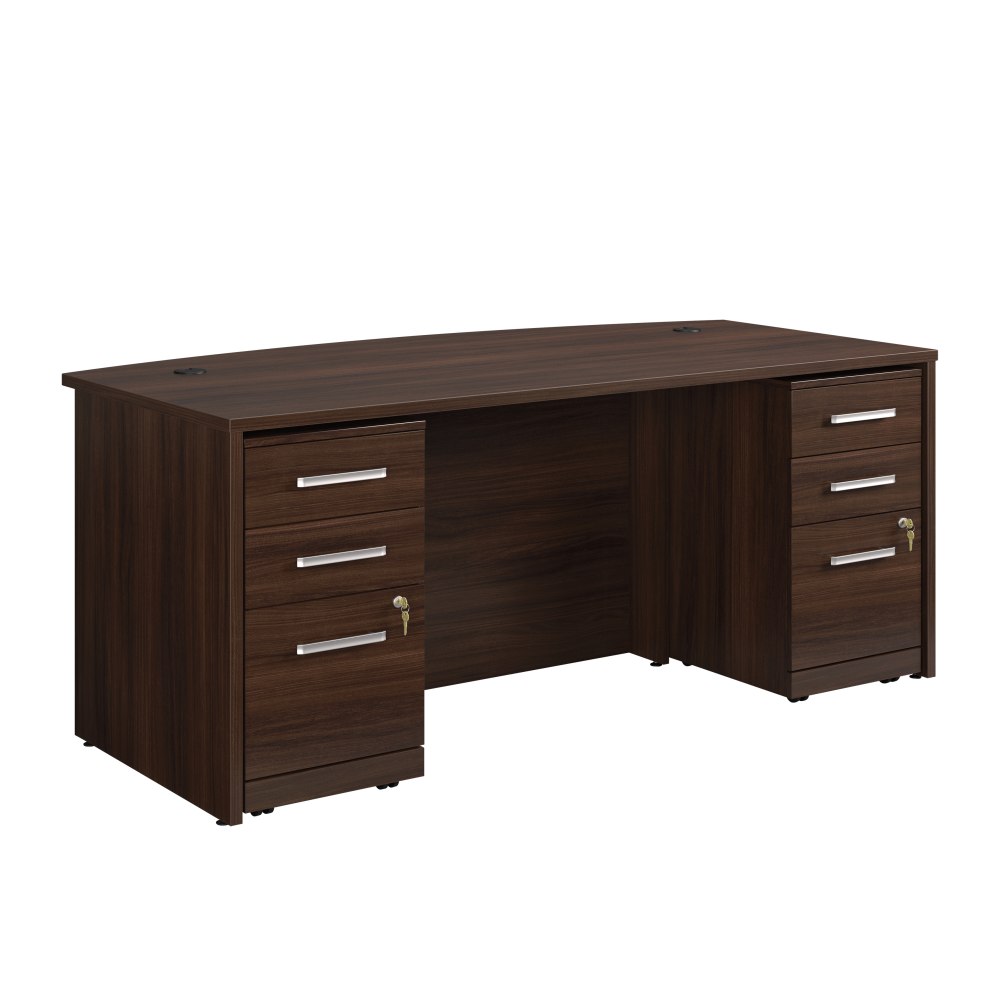 Sauder® Affirm 72"W Bowfront Executive Desk With Two