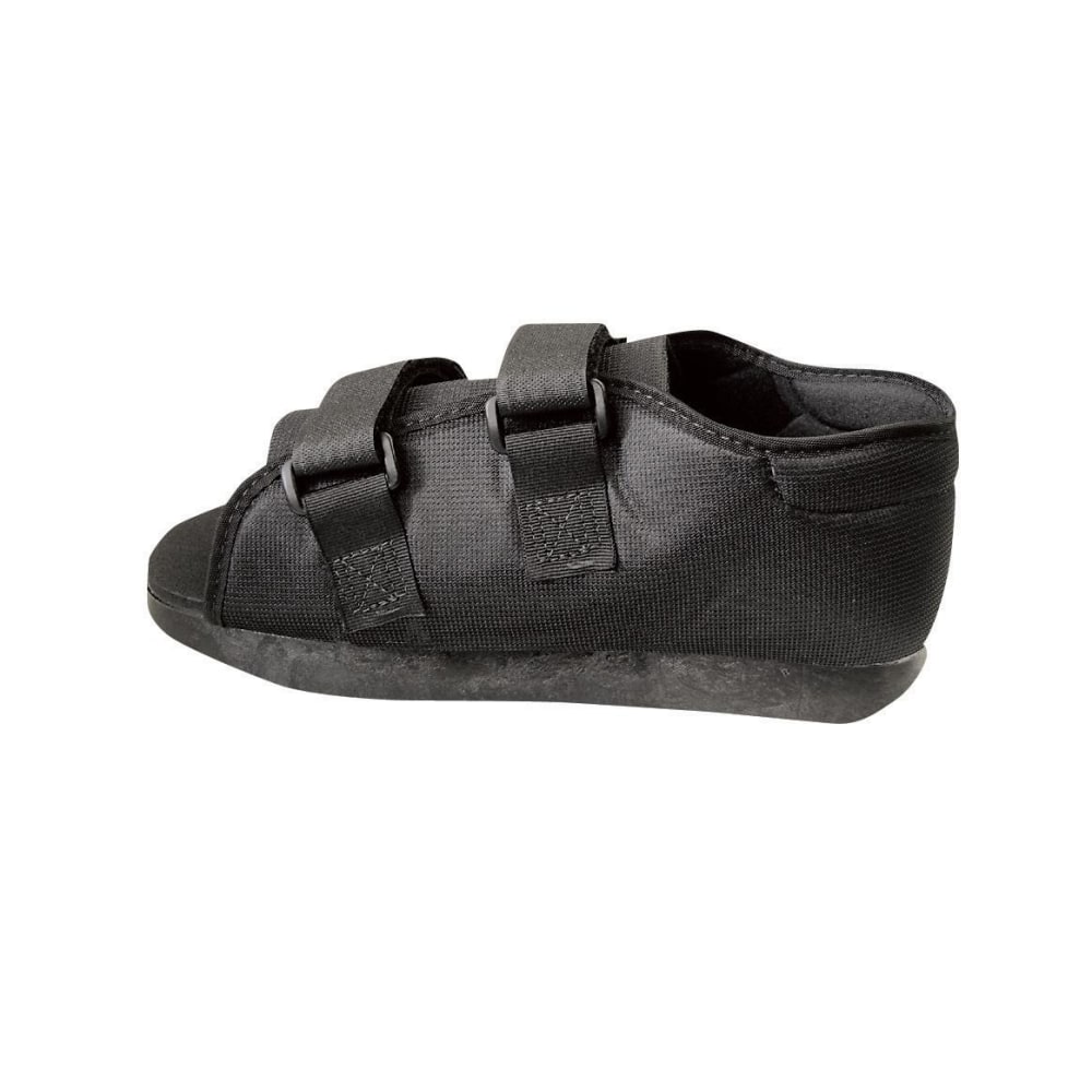 Medline Semi-Rigid Nylon Post-Op Shoe, Men&#x27;s, XL, Black