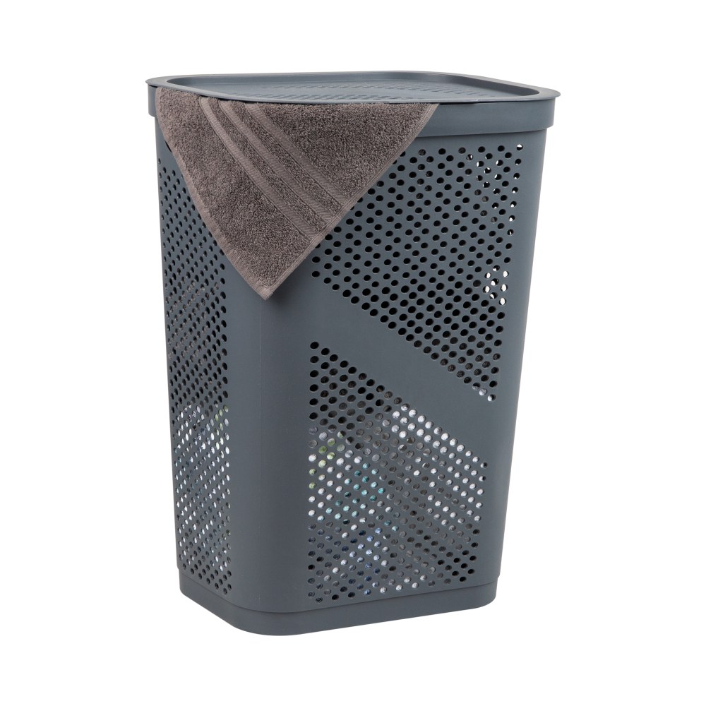 Mind Reader 60L Laundry Hamper Clothes Basket with