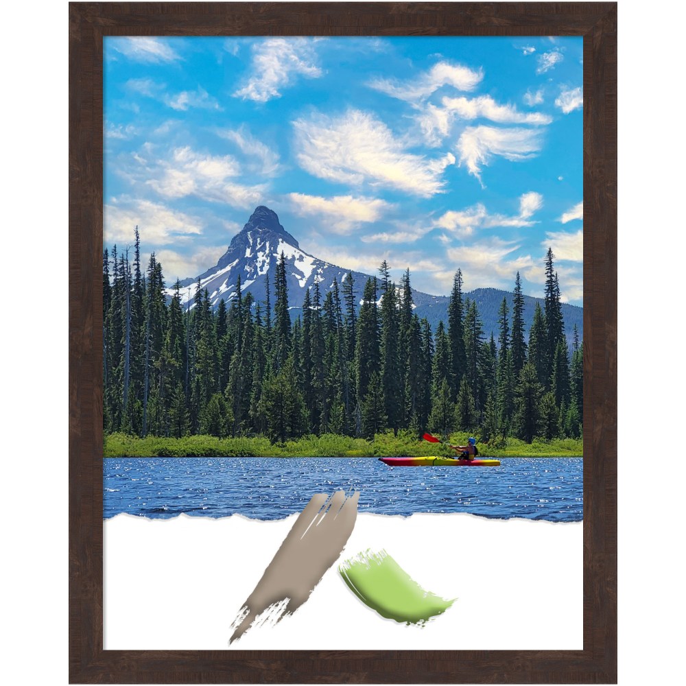 Amanti Art Fresco Dark Walnut Wood Picture Frame,