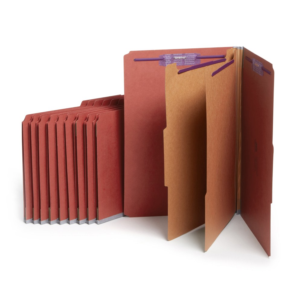 Smead® Classification Folders, Pressboard With SafeSHIELD®