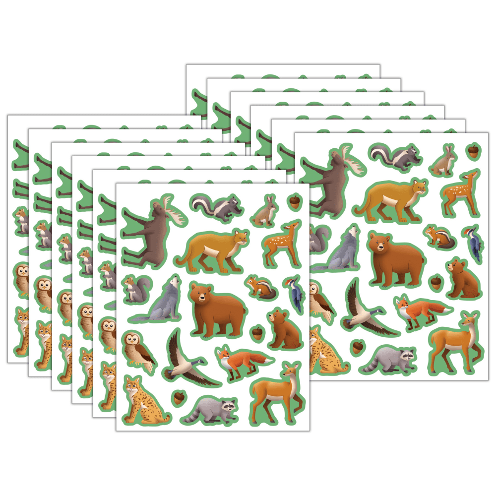 Teacher Created Resources Stickers, 2-1/2” x 1/2", Woodland