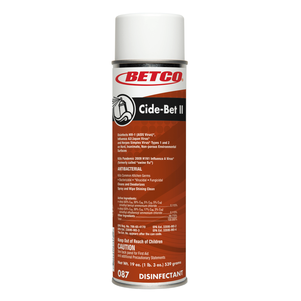 Betco® Cide-Bet Aerosol Disinfectant, Citrus Bouquet Scent, 18