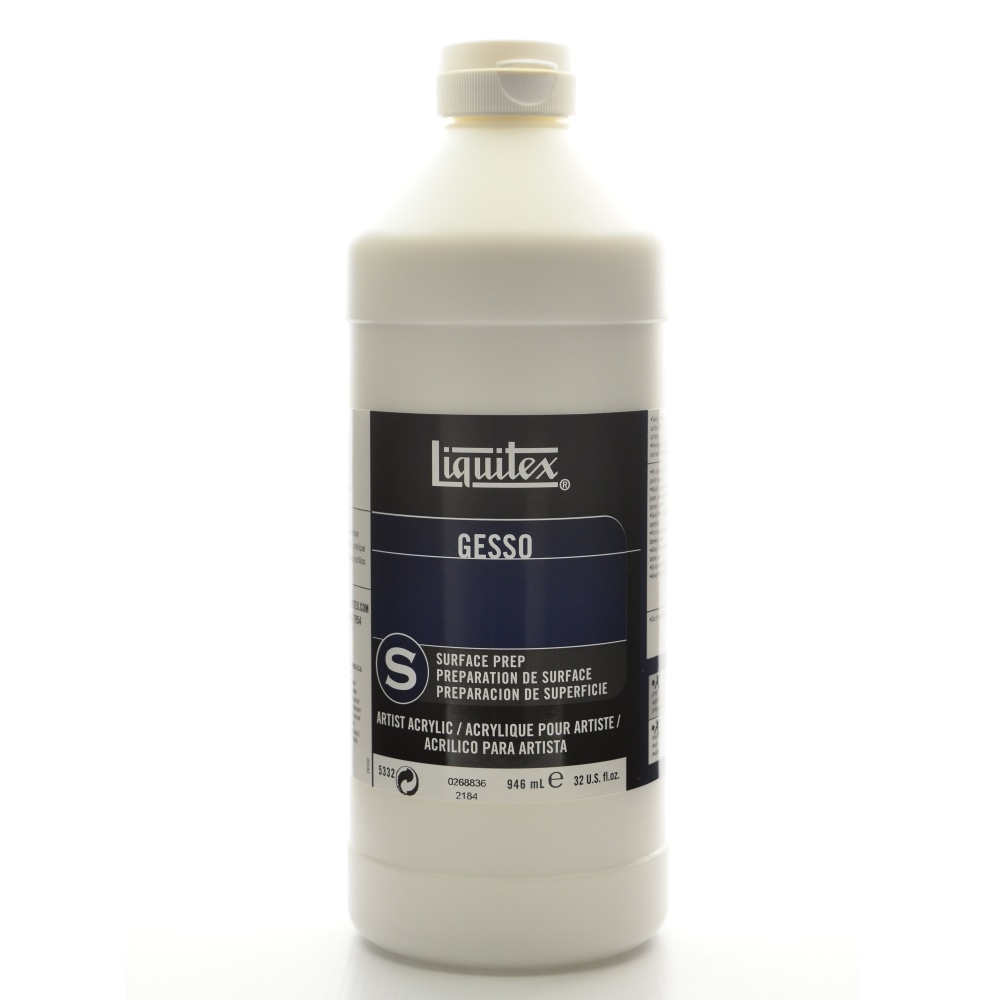Liquitex White Gesso Surface Prep Medium, 32-oz -