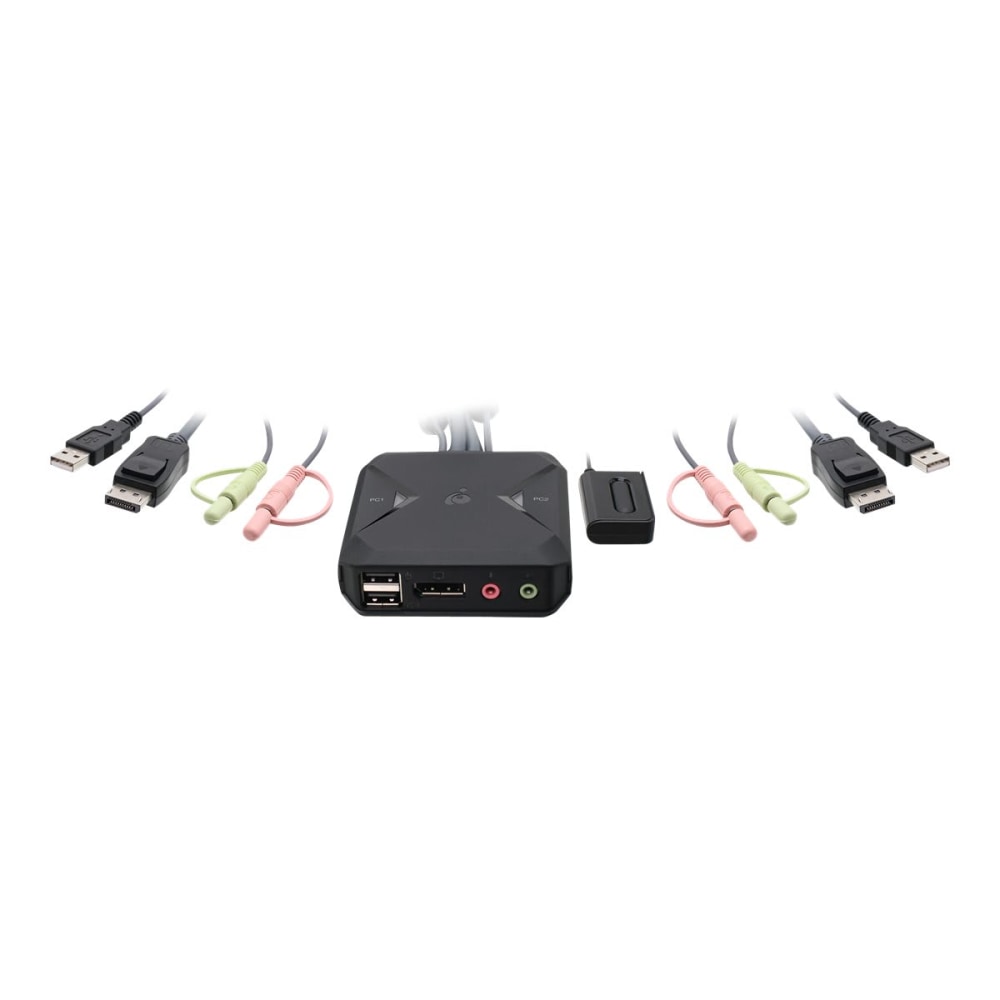IOGEAR 2-Port USB DisplayPort Cable KVM Switch -