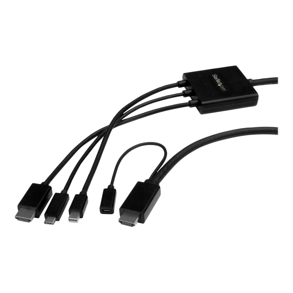 StarTech.com 6ft USB-C, HDMI or Mini DisplayPort to