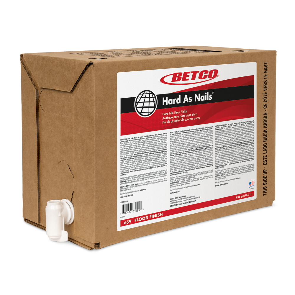 Betco® Hard As Nails® Floor Finish, 5 Gallon