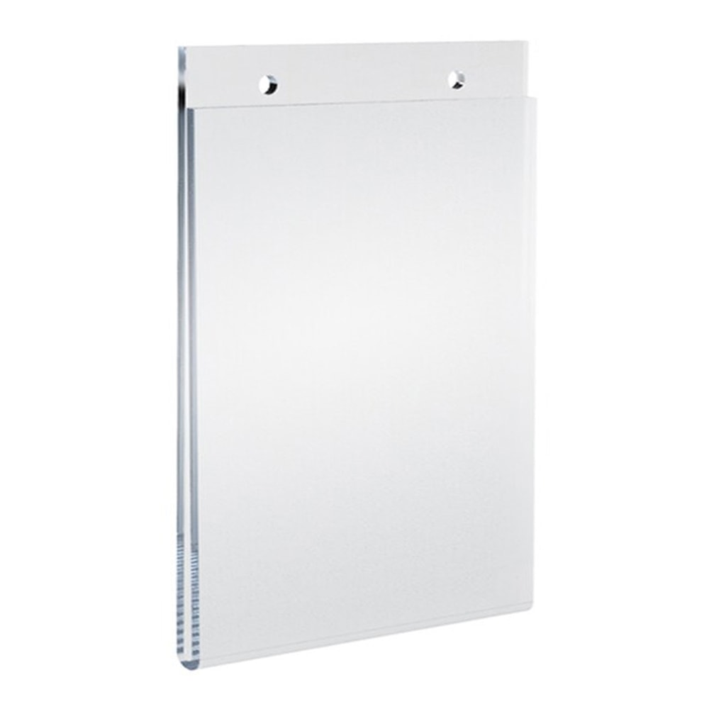 Azar Displays Wall-Mount U-Frame Acrylic Sign Holders, 7"