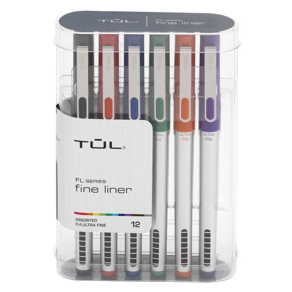 TUL® Fine Liner Felt-Tip Pen, Ultra-Fine, 0.4 mm,