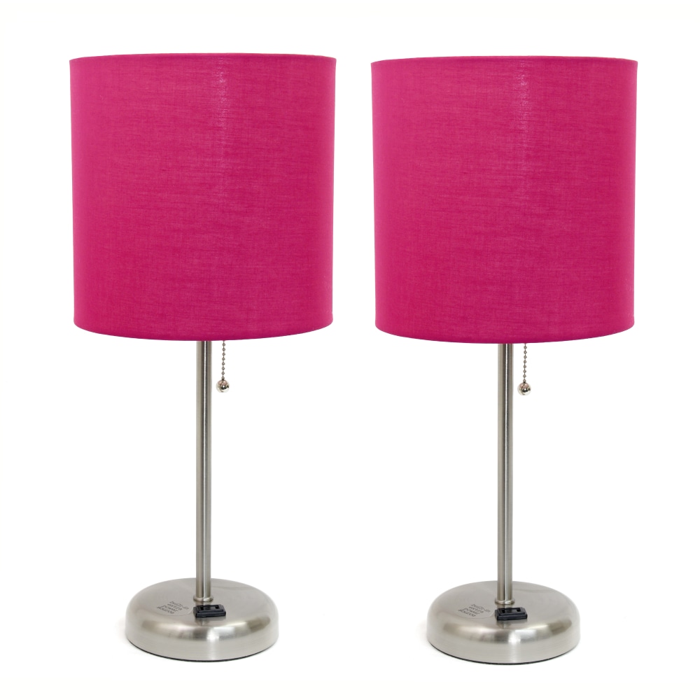 LimeLights Stick Desktop Lamps With Charging Outlets,