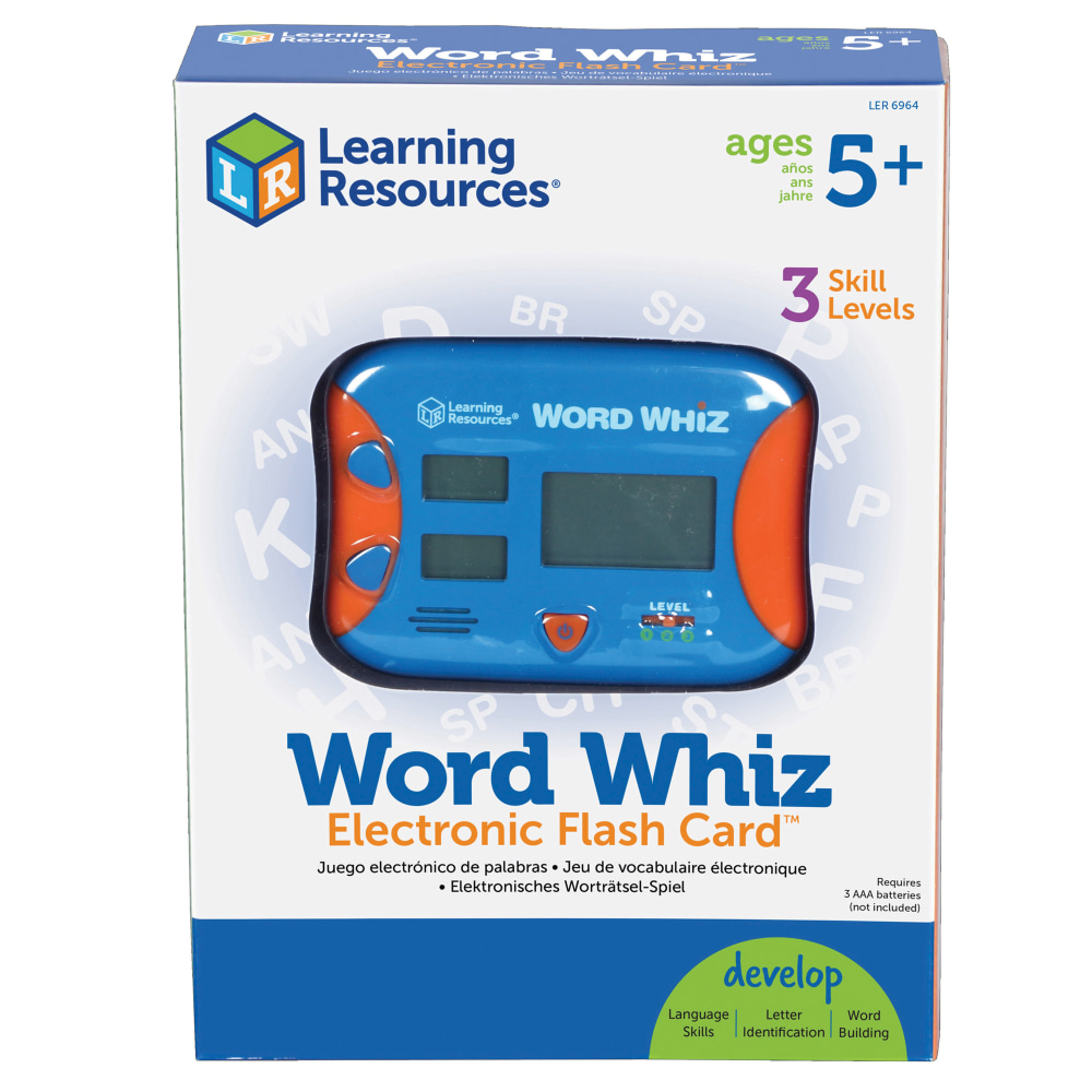 Learning Resources® Word Whiz Electronic Flash Card, 5"