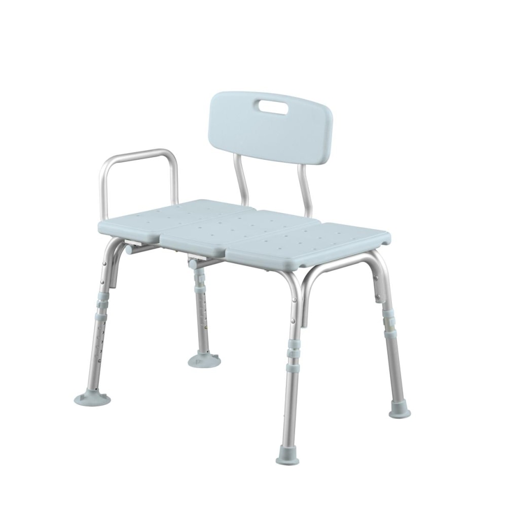 Medline Transfer Bench With Back, Knockdown With Microban®,