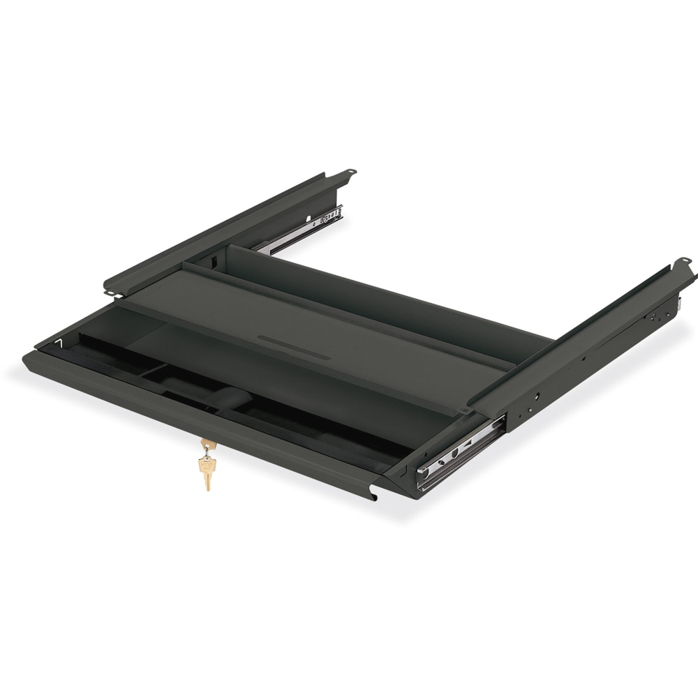 HON® 38000 Center Drawer With Core-Removable Lock, Charcoal