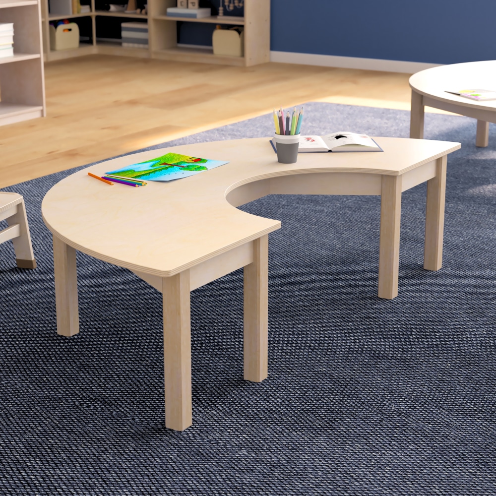Flash Furniture Bright Beginnings Commercial Grade Wooden Half